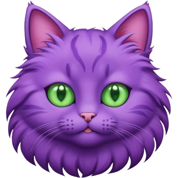 گربه بنفش emoji