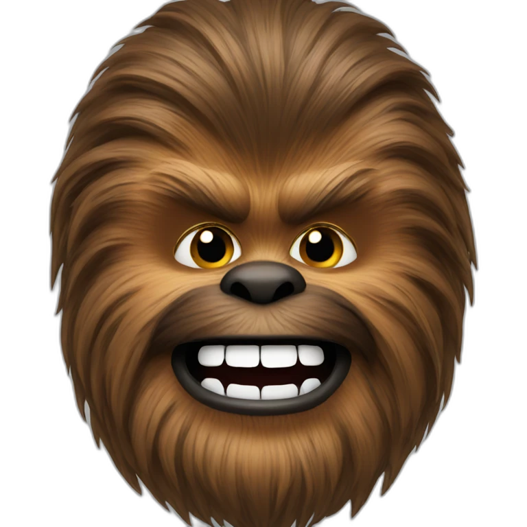 Chewbacca smile emoji
