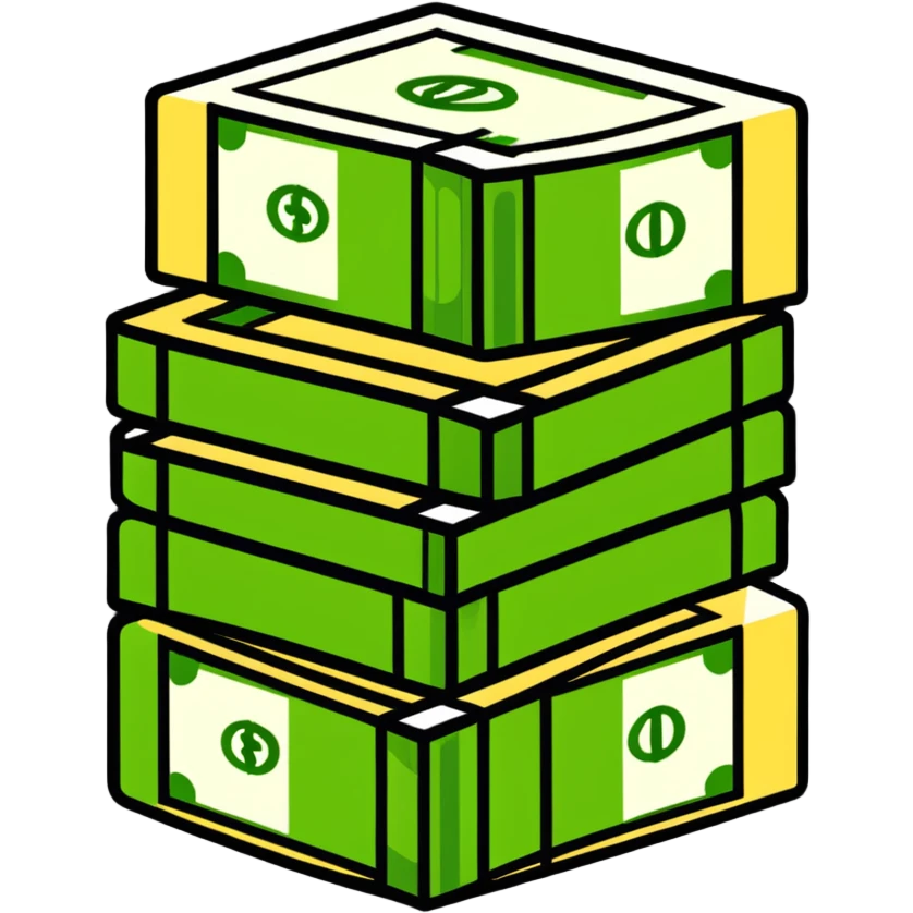 cash bundle money stack emoji