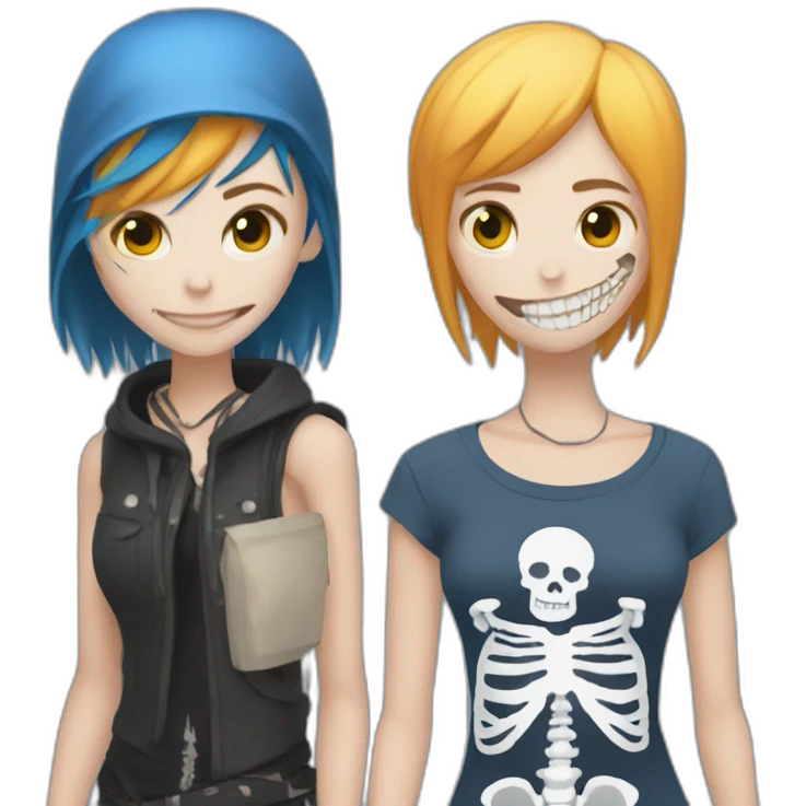 Chloe price and skeleton emoji