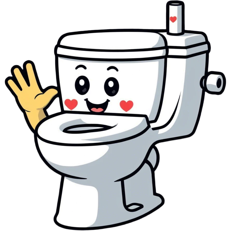 Skibidi toilet heart emoji
