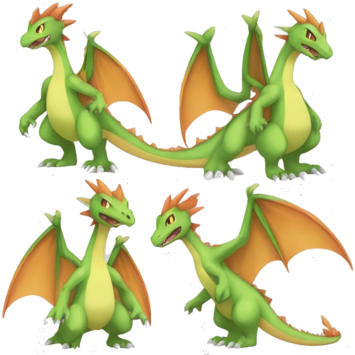 Flygon-Sceptile-Charizard-Fakemon full body emoji