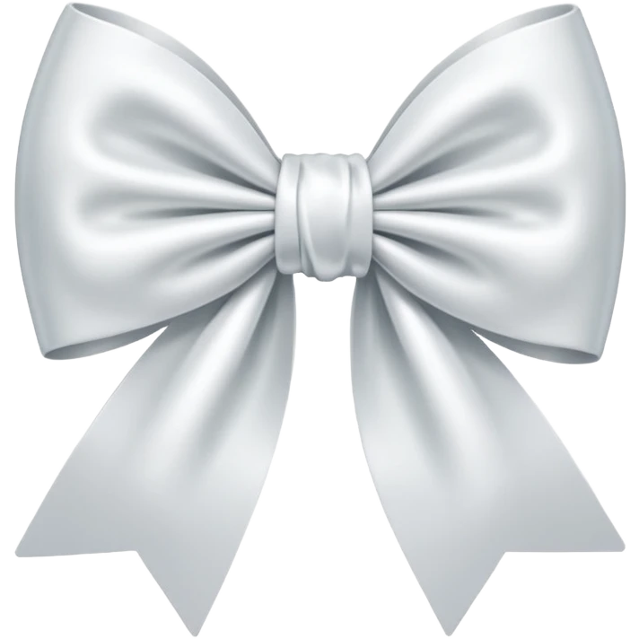 White bow  emoji