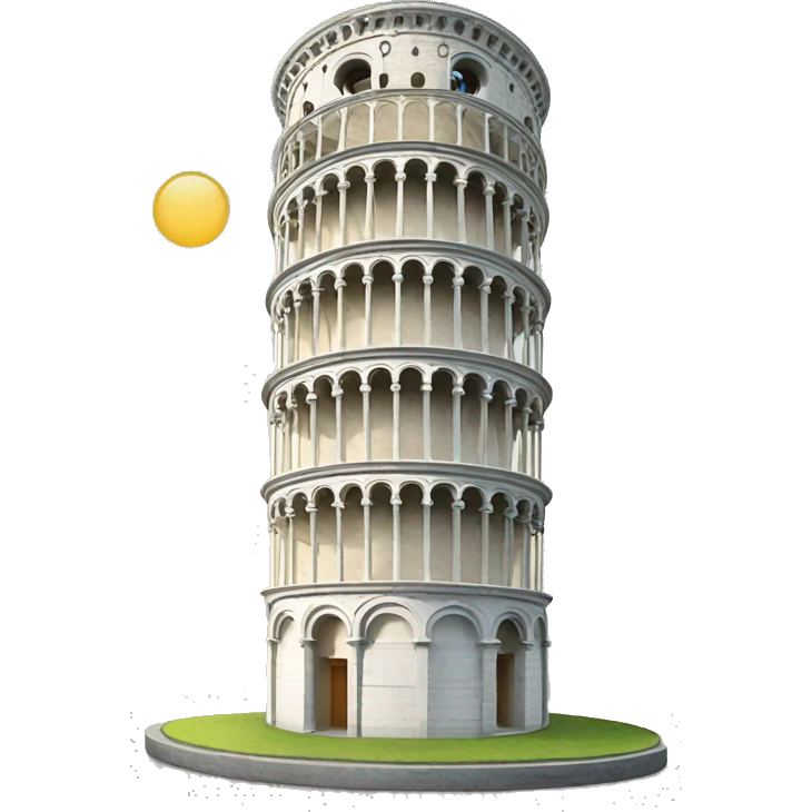 tower de pisa (italia) emoji