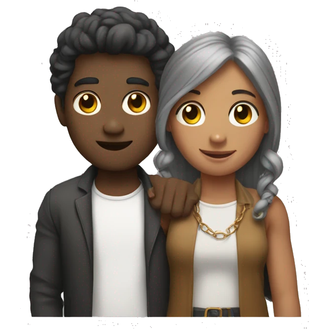 Holding hands with rings emoji