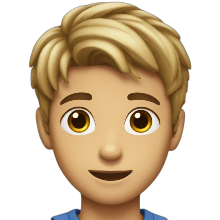 Handsome young boy emoji