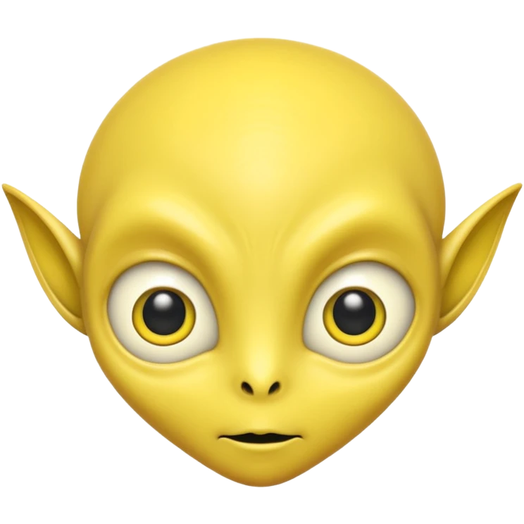 alien with yellow skin emoji