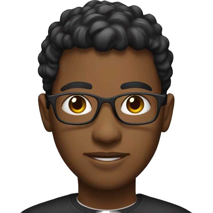 black computer science student emoji