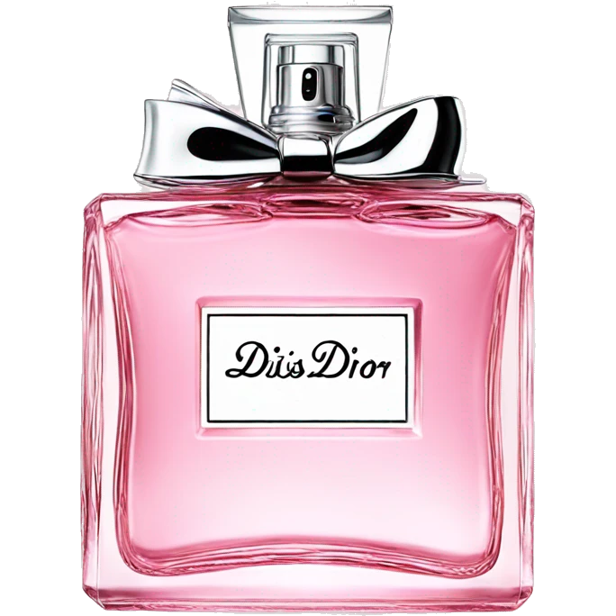 Miss Dior perfume in pink emoji
