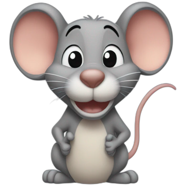 Jerry the mouse from the cartoon emoji