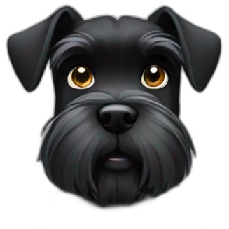 Black schnauzer emoji