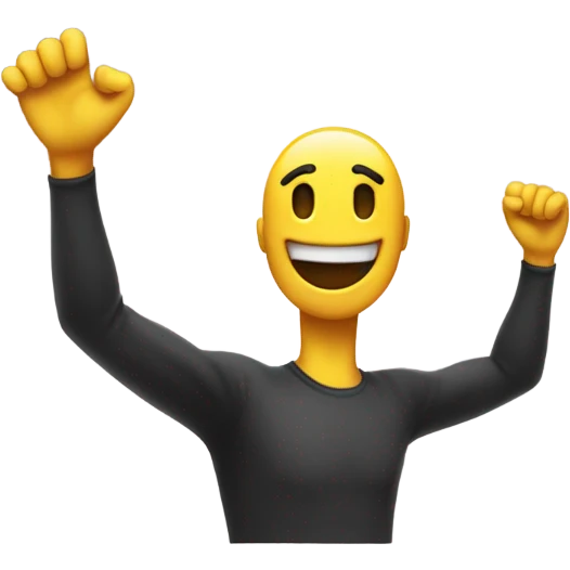 Emoji dabbing emoji