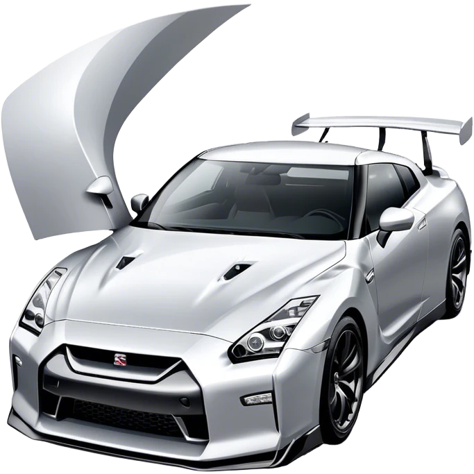 Nissan GT-R - Nissan (Model Year: 2022) (Iconic colour: Silver) emoji