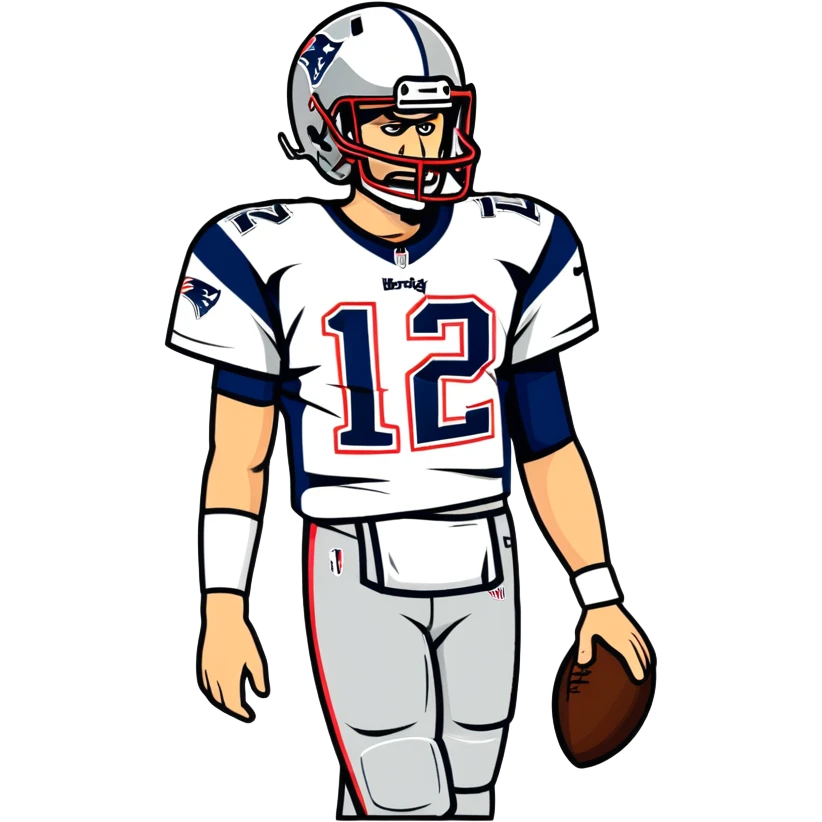 Tom Brady with brown nose emoji
