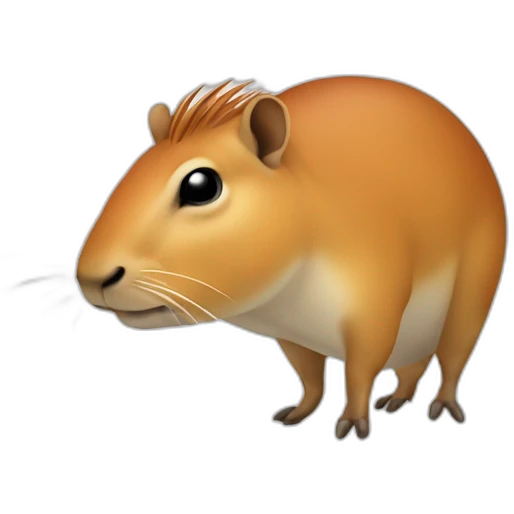 Capivara soltando pipa emoji