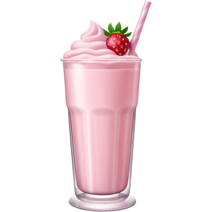 Strawberry milkshake  emoji