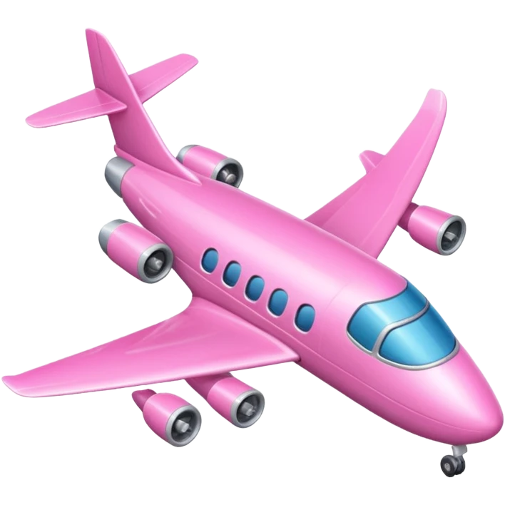 pink airplane emoji
