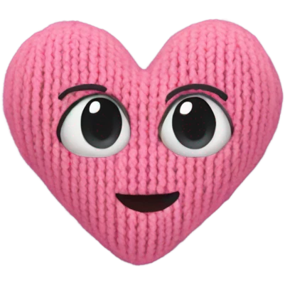 Knit heart emoji