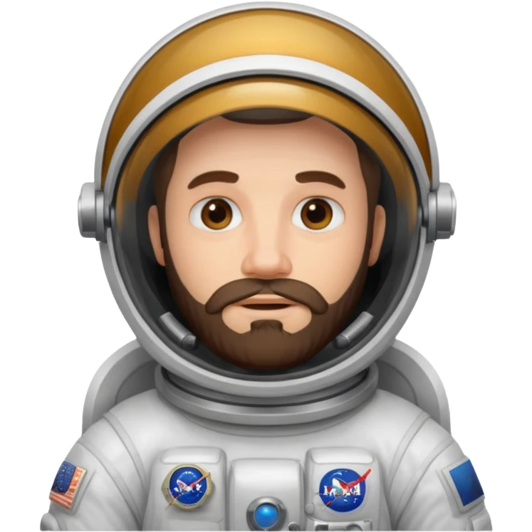 bearded astronout emoji