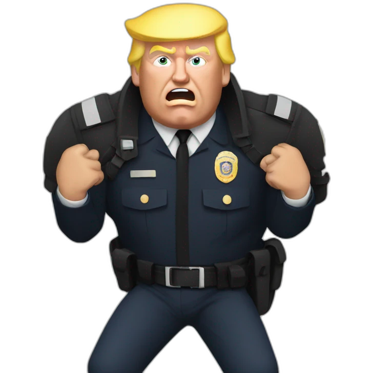 trump-getting-arrested emoji
