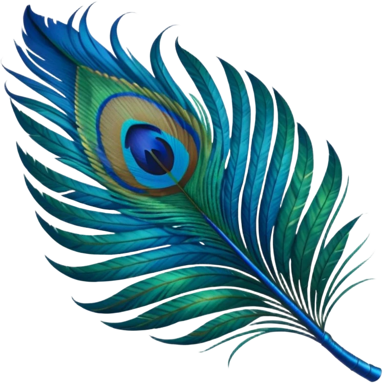 Peacock feather emoji