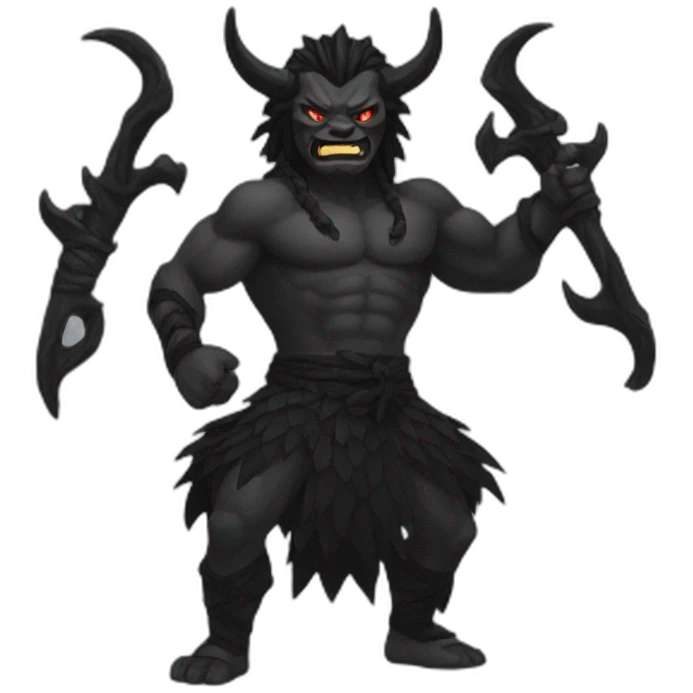 Black Oni emoji