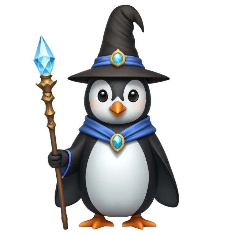 Penguin Wizard emoji