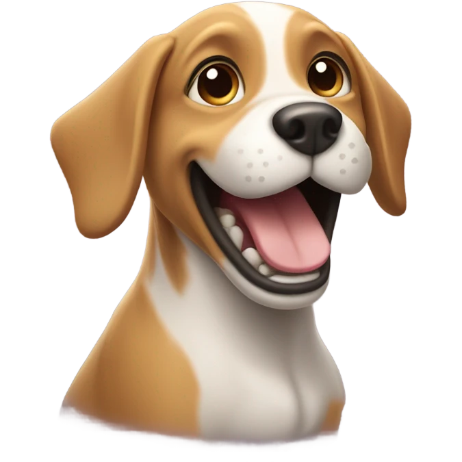 Dog flying emoji