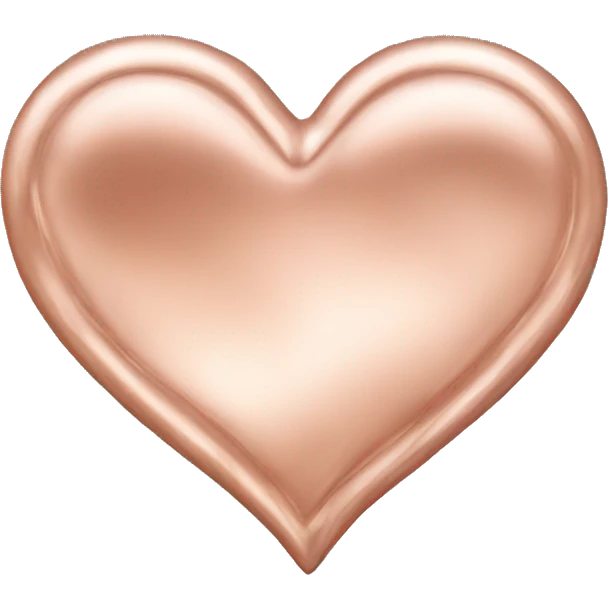 rose gold heart  emoji