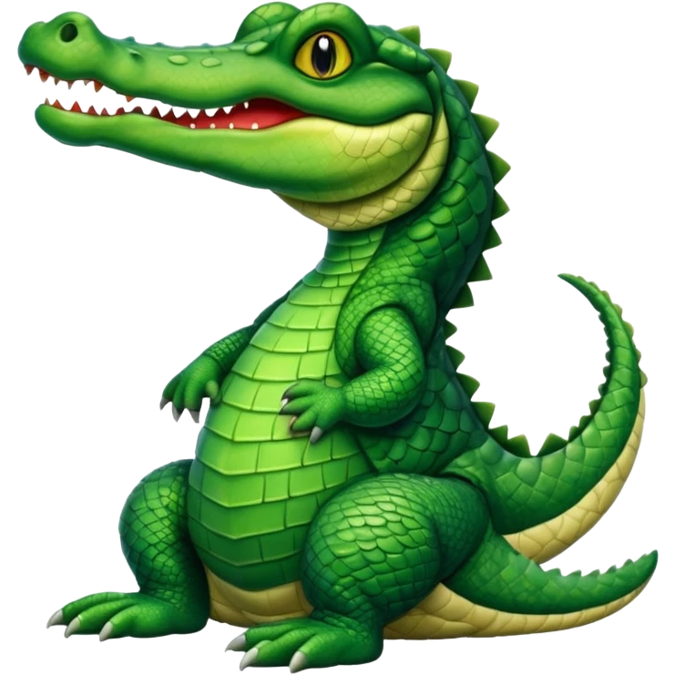 Aligator wearing muslim hat emoji