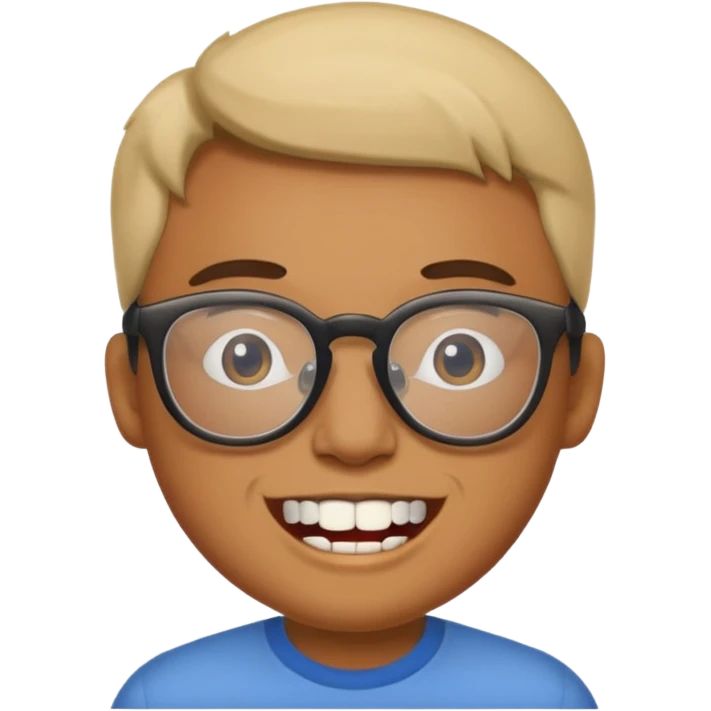  안경쓰고 덧니있는 ㅏ람 emoji