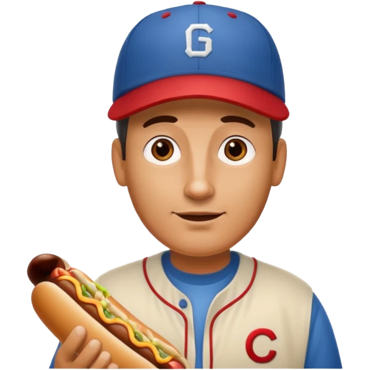 uncle holding hot dog emoji