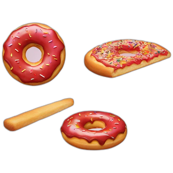 A donut callinf for a pizza emoji