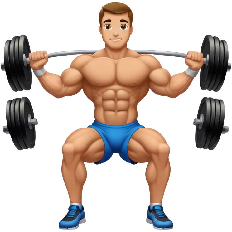 bodybuilder forearm on legs curl emoji