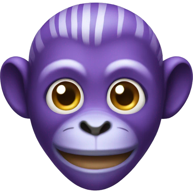 Purple monkey emoji