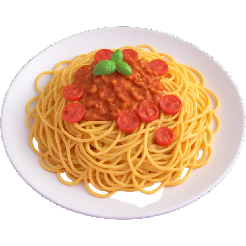 a plate of spaghetti emoji