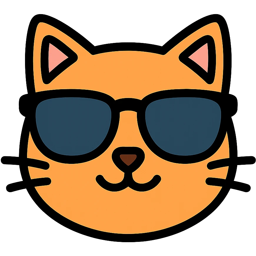 cat wearing sunglasses emoji