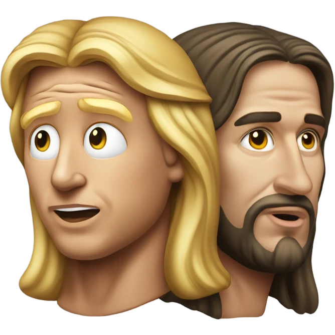 Hyper realistic Trump and Jesus emoji