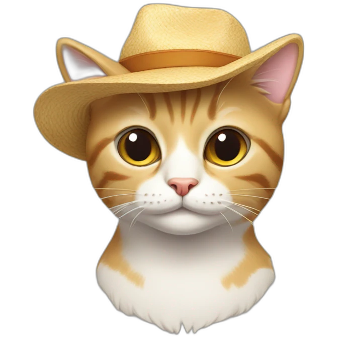 cat with solana hat emoji