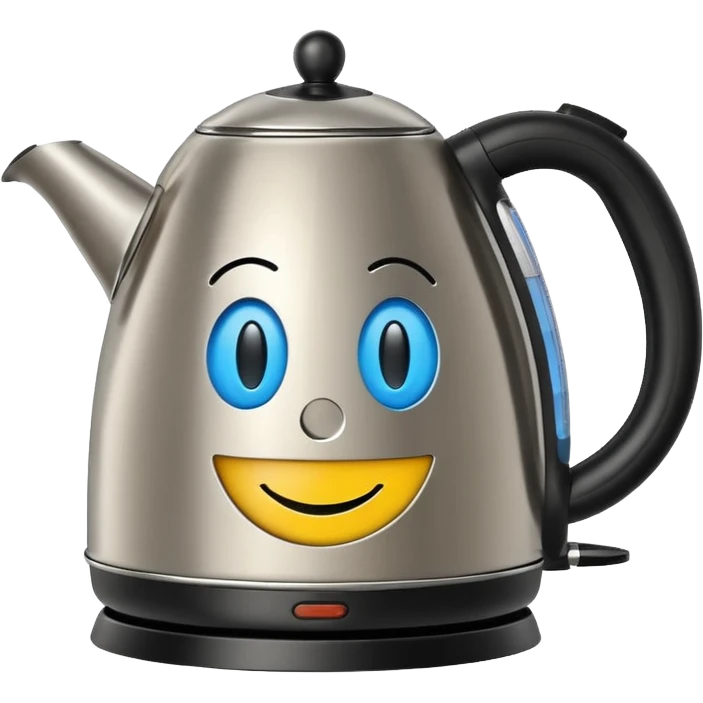 Electric kettle with smiley face



















 emoji