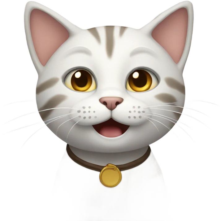 Cat saying hello emoji