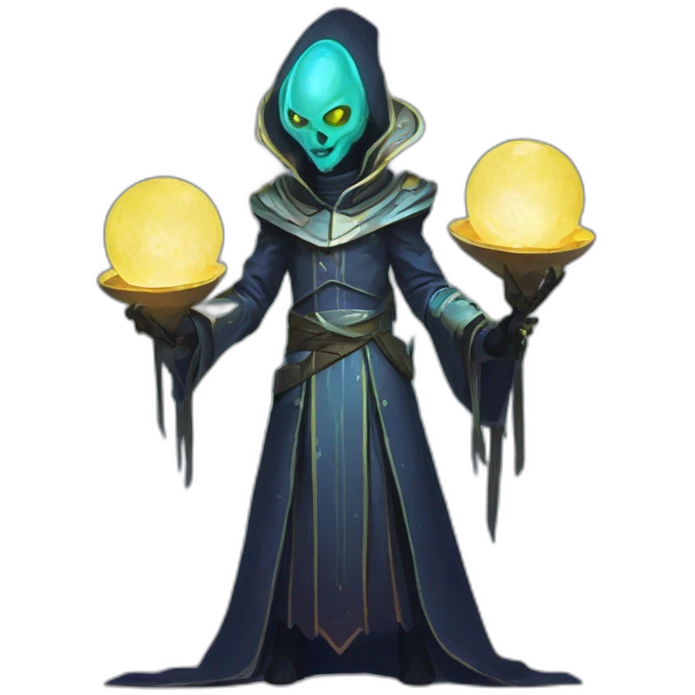 alien priest scifi roguelike rpg style inspired by slay thee spire emoji