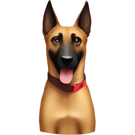 Belgium Malinois with a frisbee emoji