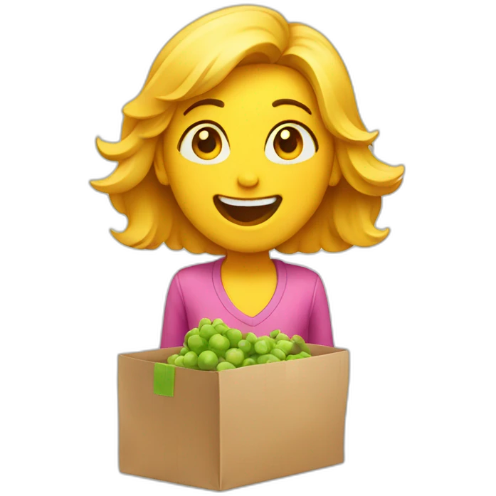 excited-shopping emoji
