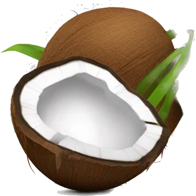 Broken coconut  emoji