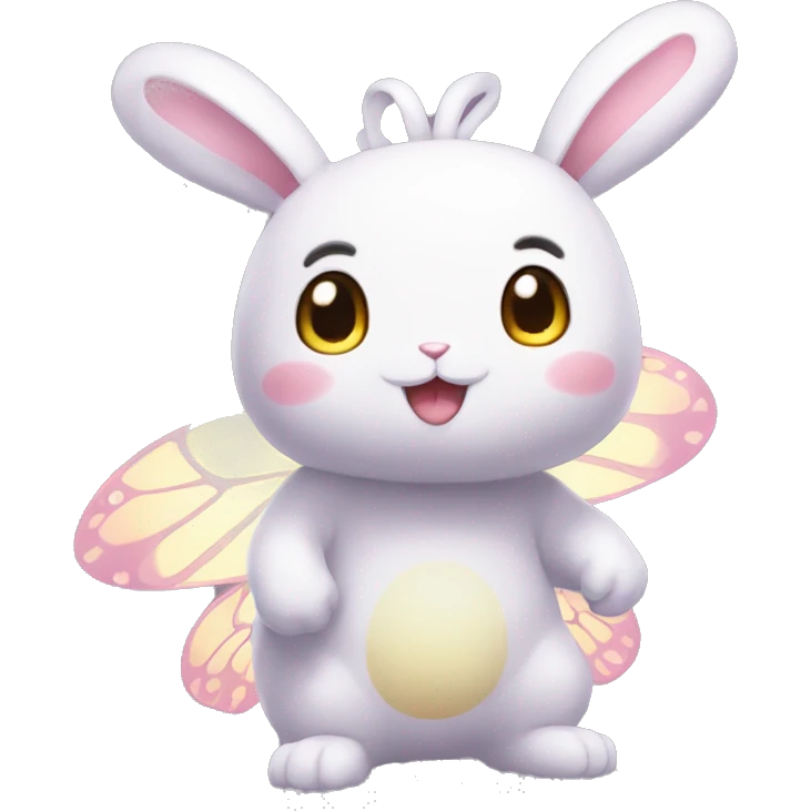 Kawaii Bunny-Butterfly-Pokémon-Fakémon Full Body emoji