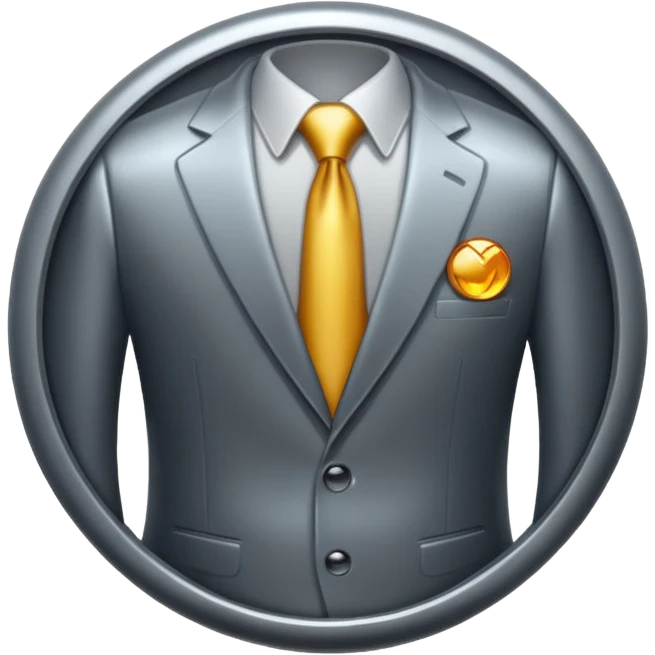 suit button no smiley emoji