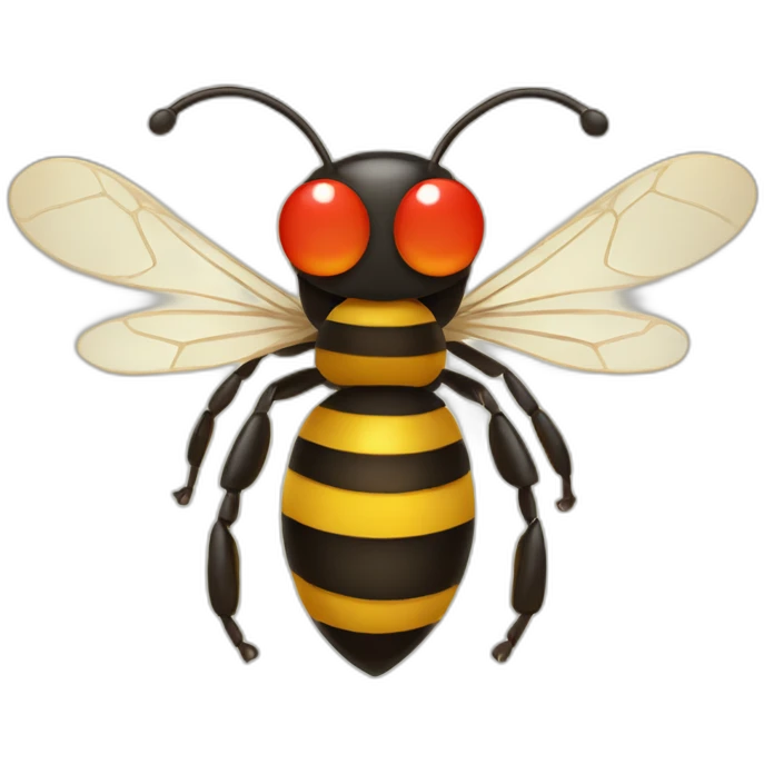 Bee with a heart on his hands  emoji