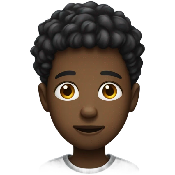 Black Boy rolling eyes emoji
