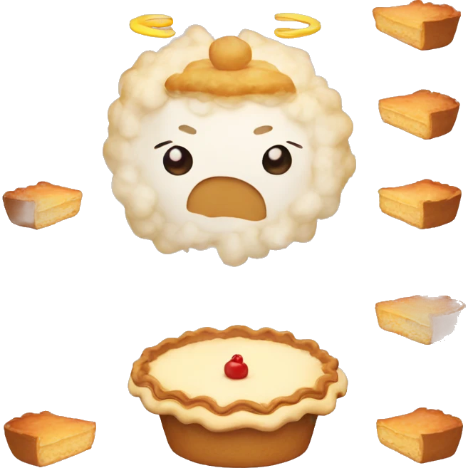 angel pie emoji